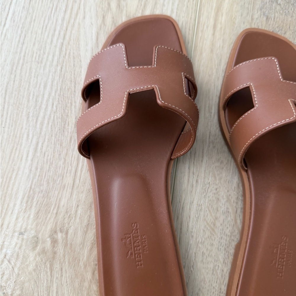 Hermes Oran Sandel - gold 6.5 - Picture 2 of 7